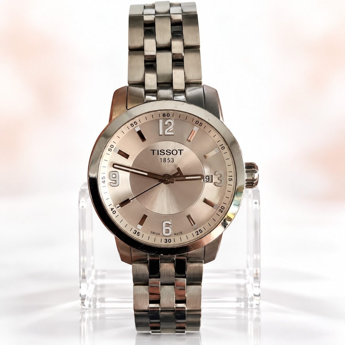 Tissot PRC 200 Cuarzo · esfera plateada