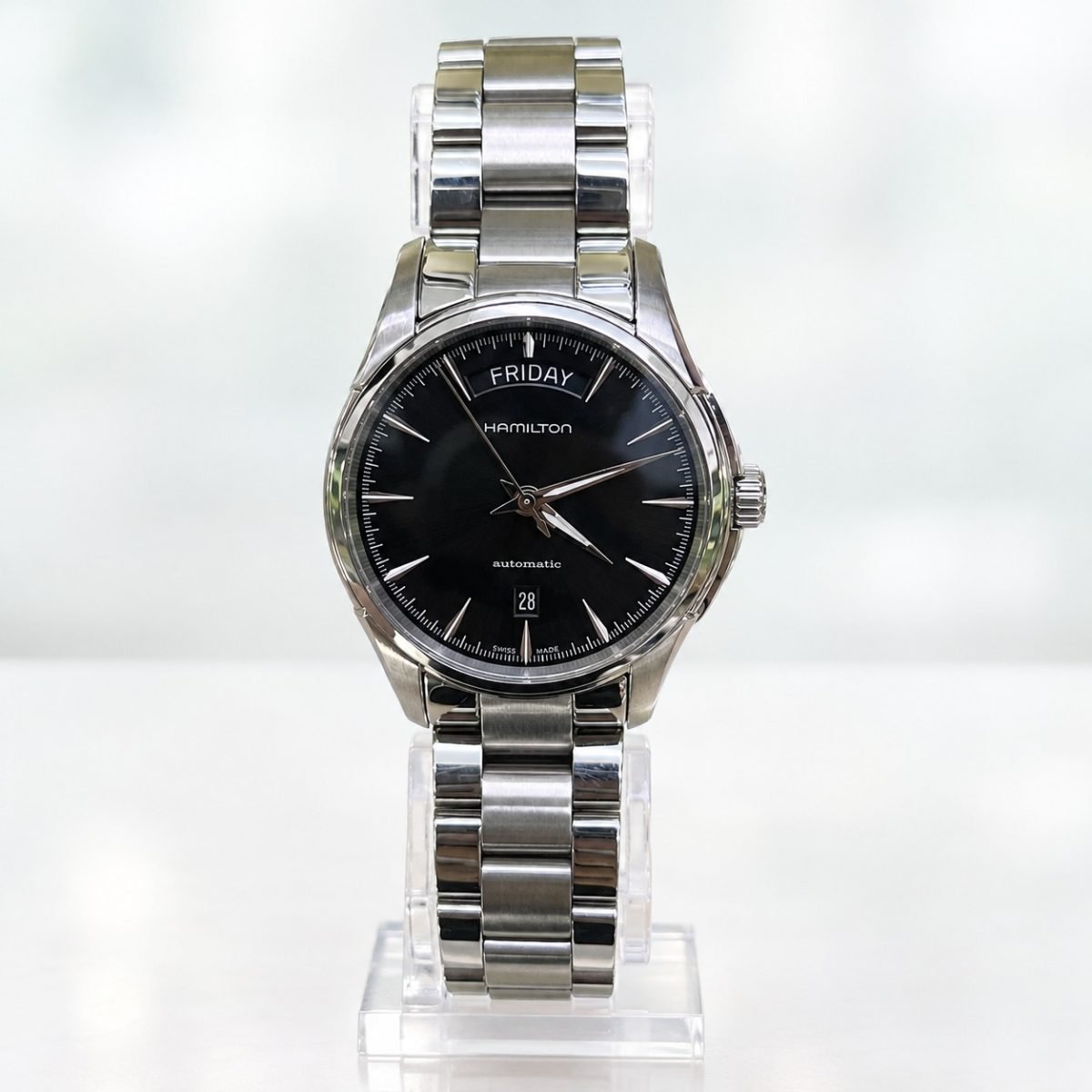 Hamilton Jazzmaster Day Date Automático · esfera negra