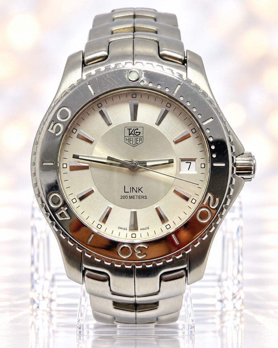 TAG Heuer Link 200 m · esfera plateada