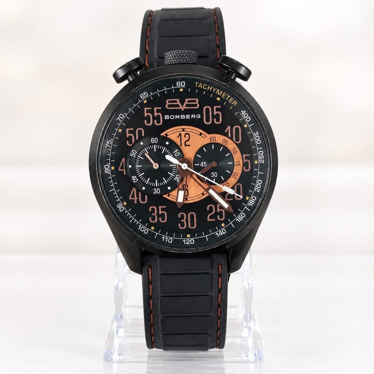 Bomberg Bolt-68 Cronógrafo · esfera negra