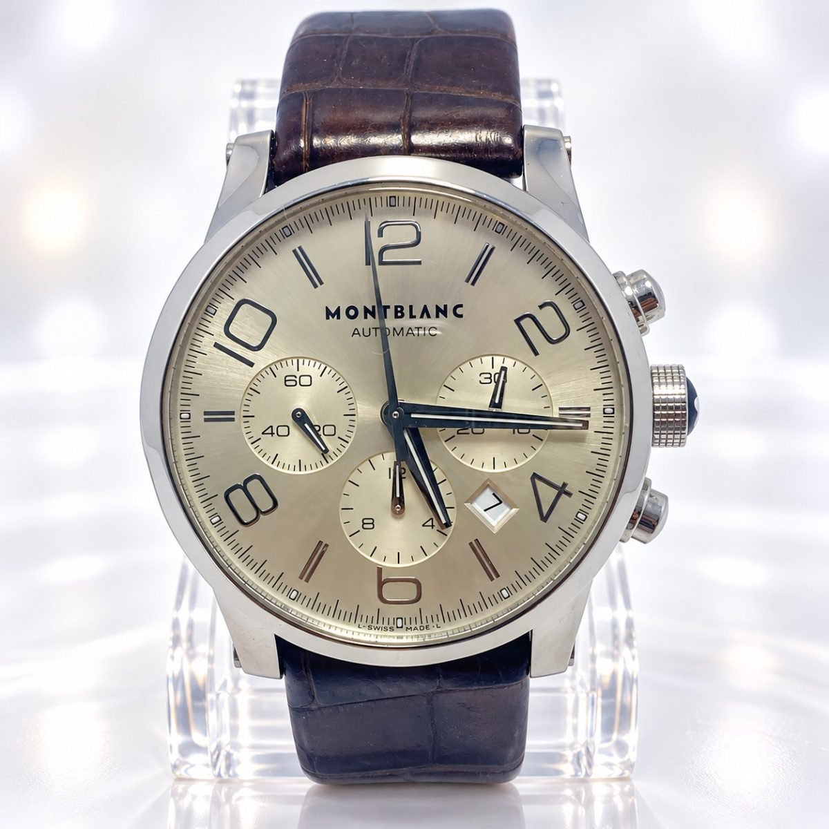 Montblanc TimeWalker Cronógrafo Automático · esfera plateada