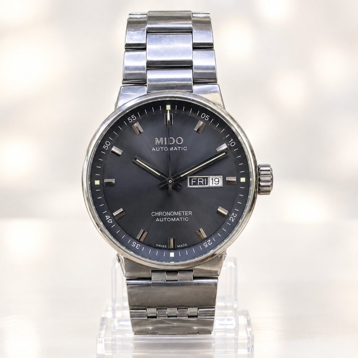 Mido All Dial Chronometer Automático · esfera gris