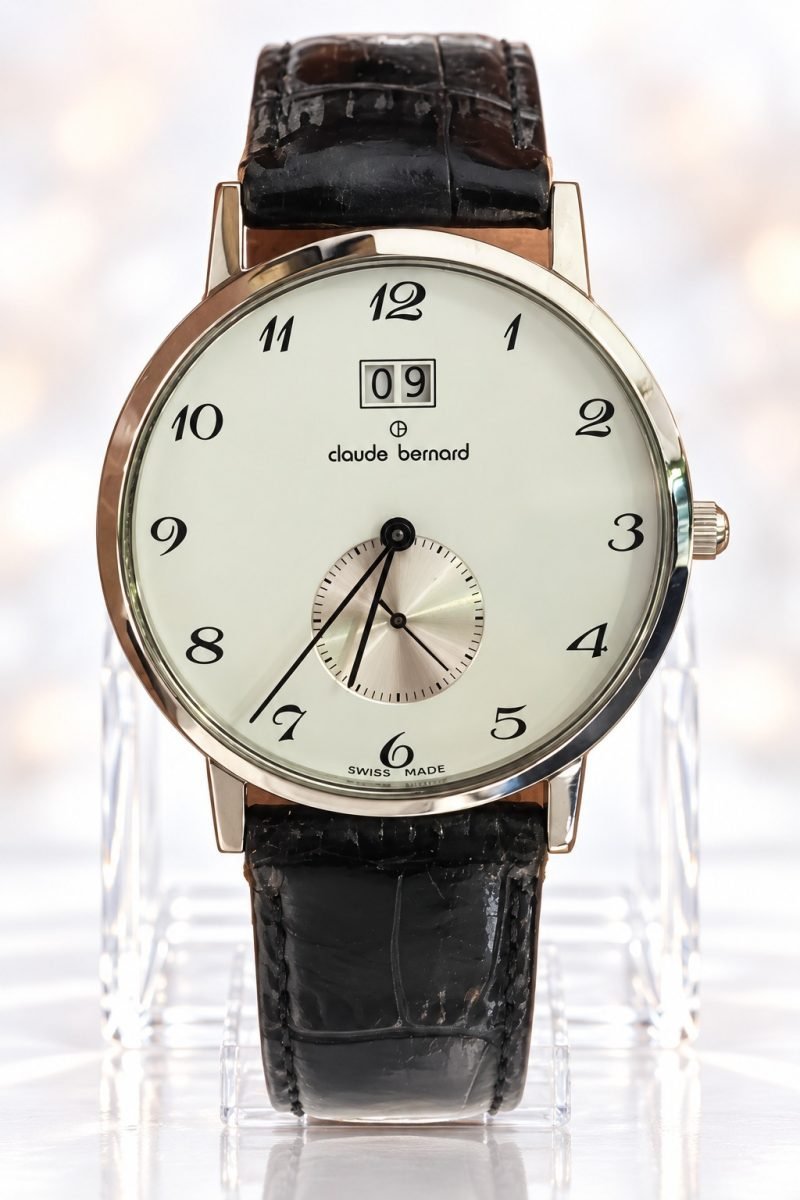 Claude Bernard Classic Gran Fecha · esfera blanca