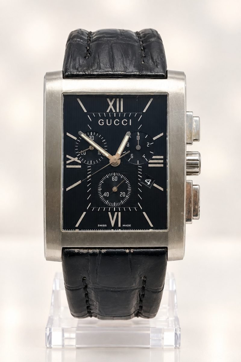 Gucci G-Metro 8600M Cronógrafo · esfera negra