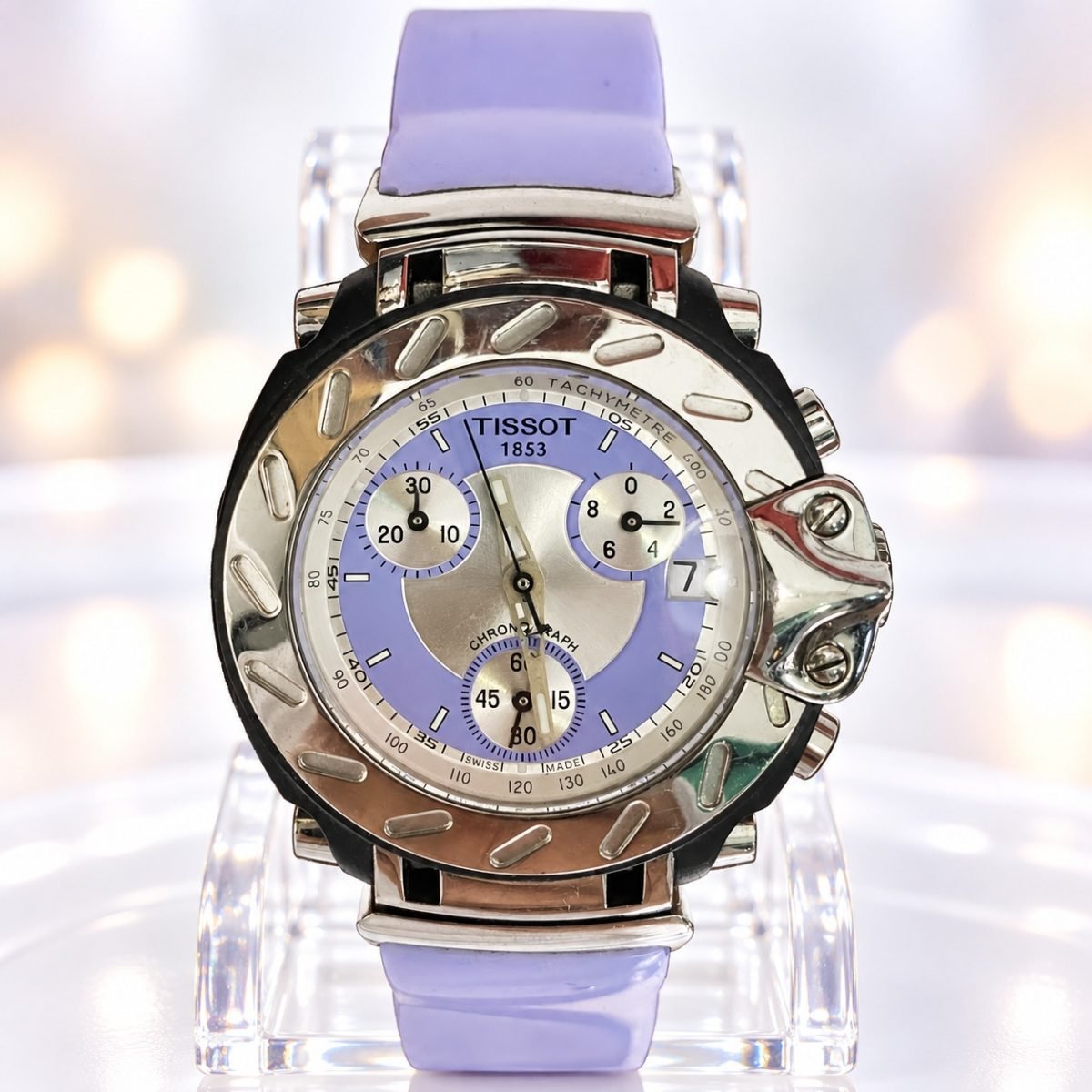 Tissot T-Race Cronógrafo Dama · esfera lila